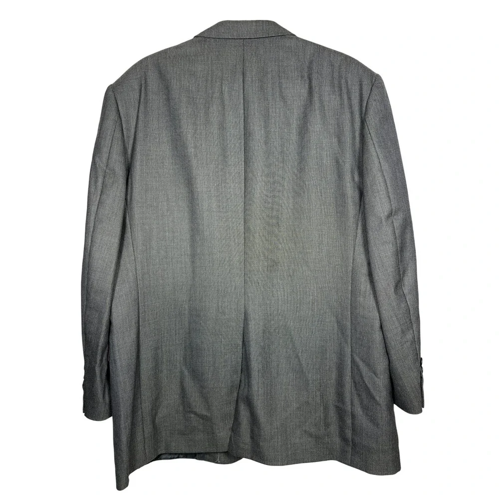 Hart Schaffner Marx Mens 42R Grey Wool Suit Jacket‎ Blazer Formal Business